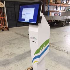 Our P21 kiosk with a full-body wrap produced for The Country Club St Georges Basin and Vincentia