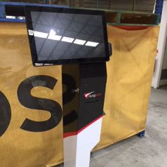 Our P21 kiosk with full body wrap artwork produced for Gungahlin Sports Club