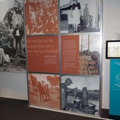 A Slimline kiosk used for an interactive museum exhibit produced for Mount Isa Mines